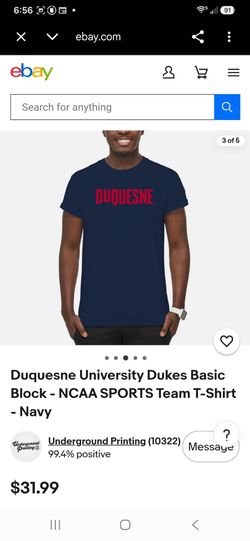Duquesne University Navy Graphic T-Shirt size M