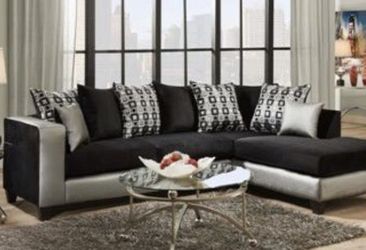 Brand New black sectional sofa