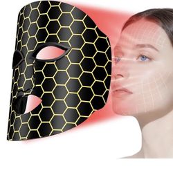 Red Light Therapy Mask for Face, 7-Color LED Face Mask, Near Infrared 850nm, Anti-Aging Wrinkle Reduction & Acne Treatment, At-Home Skin Rejuvenation 