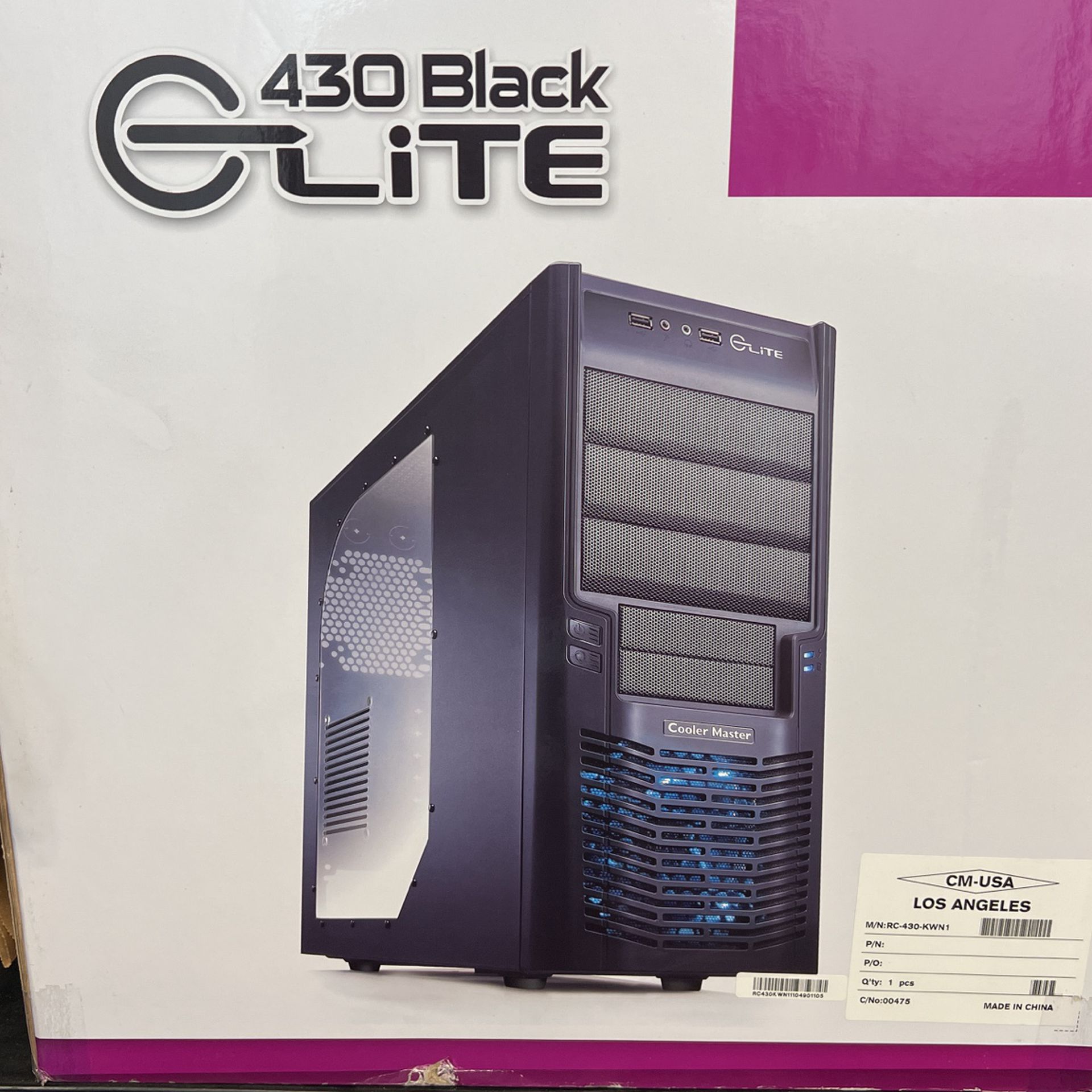 Cooler Master Desktop Case + 600W PSU