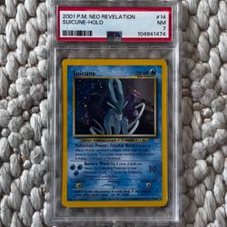 Pokemon Neo Revelation Suicune #14 Holo Unlimited 14/64 PSA 7 NM Near Mint