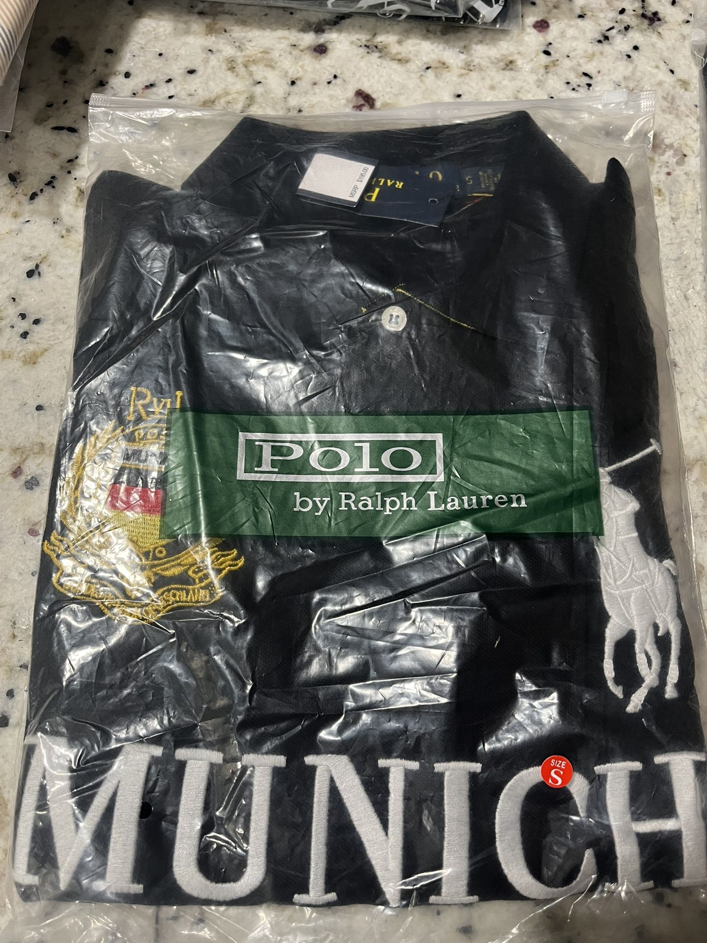 Black polo collar Ralph Lauren size Small in men for $35