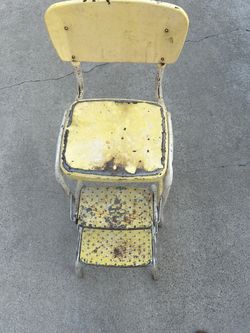 Vintage Mid Century Metal Stool