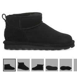 Bear paw shorty black boots size 8