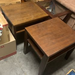 Small Wooden End Tables