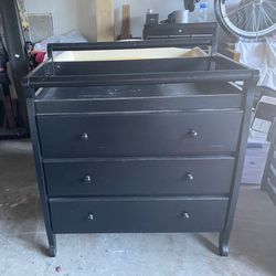Black Changing Table