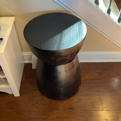 Wood Black Accent Table 