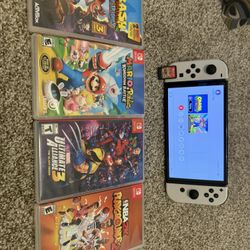 Nintendo Switch OLED With 5 Games