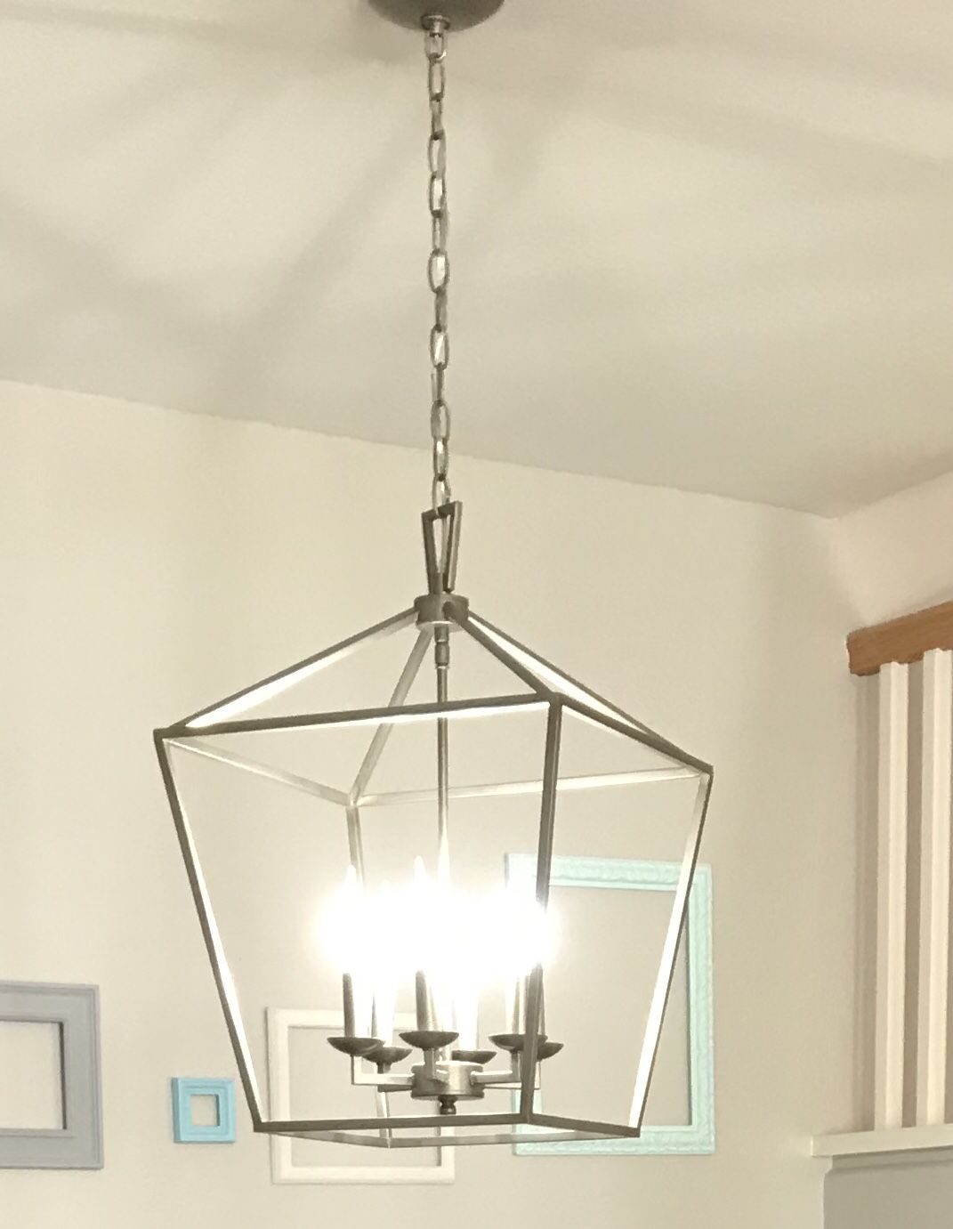 Silver chandelier