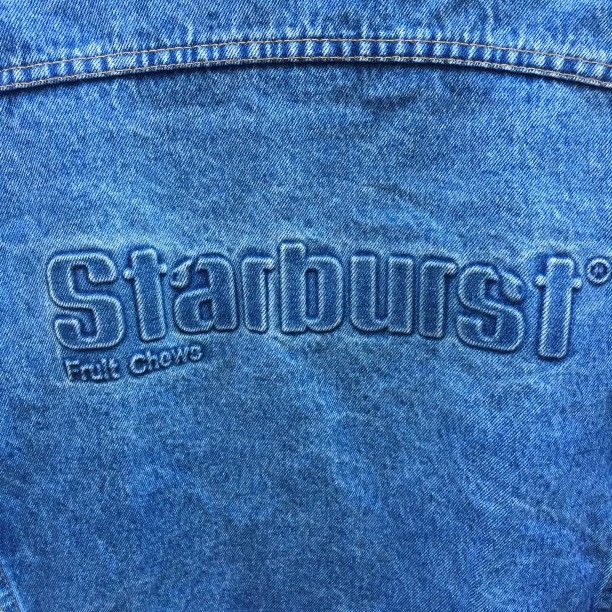 VTG MADE IN USA STARBURST JEAN JACKET