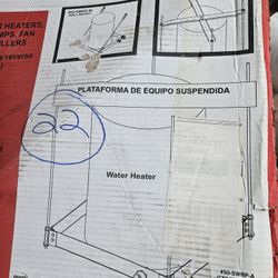 HoldRite QuickStand Ceiling Mounted Water Heater Platform