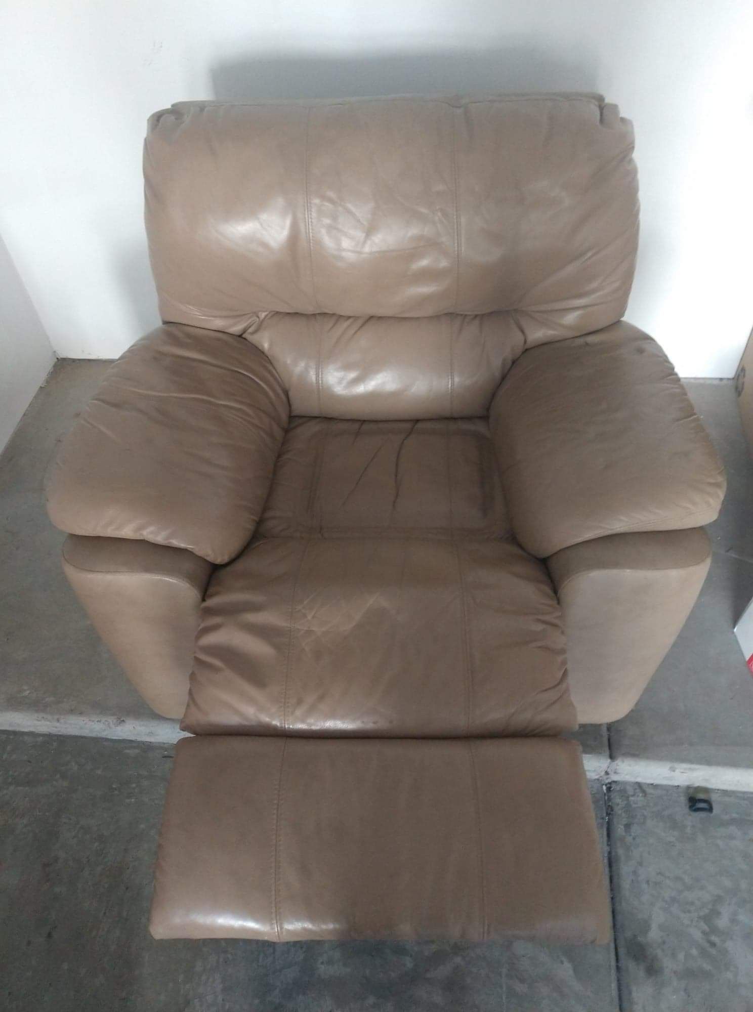 Plush Leather Recliner