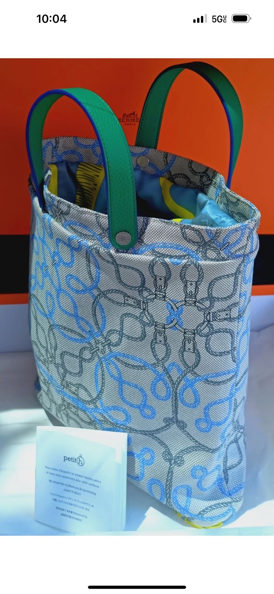 HERMES TOTE BAG BRAND New IN BOX