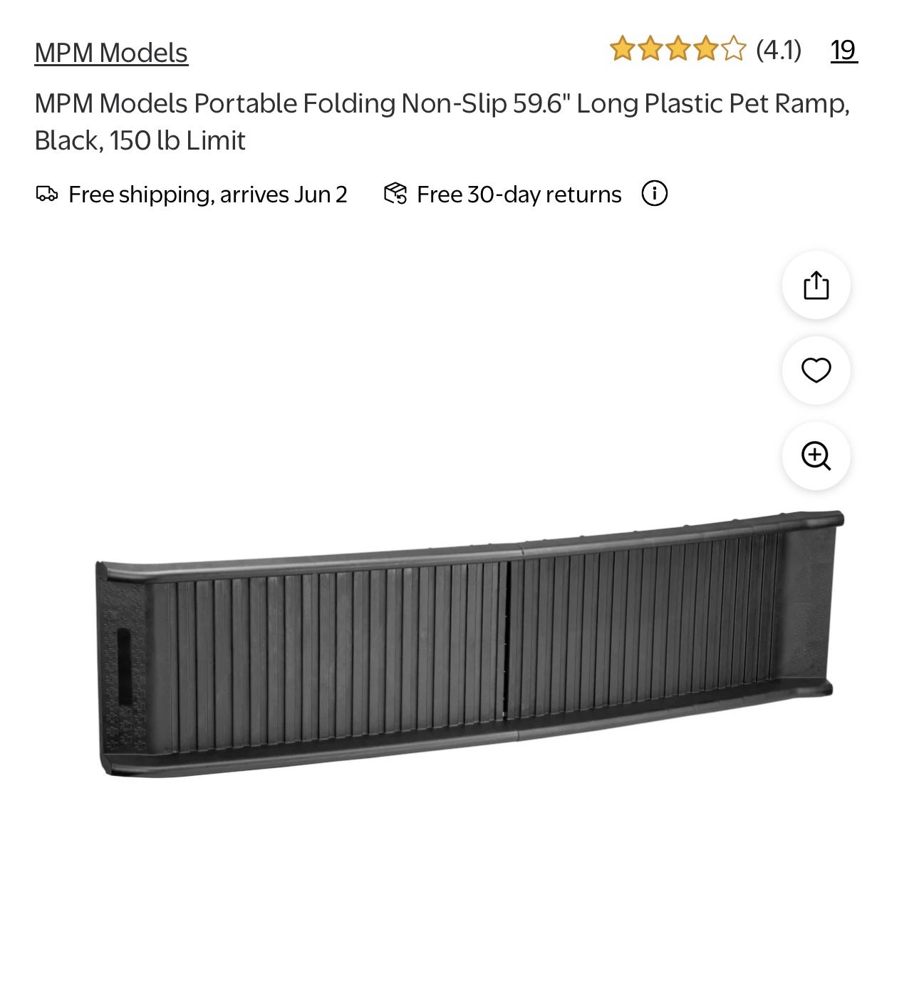 Pet Ramp- Portable Folding Nonslip