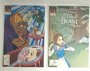 The New Adventures Of Disney's BEAUTY AND THE BEAST Comic  #1 & #2 Sealed
