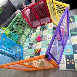 Dog Or Baby Gate Playpen 6 Panels Each Panel is 32" wide and 26" tall