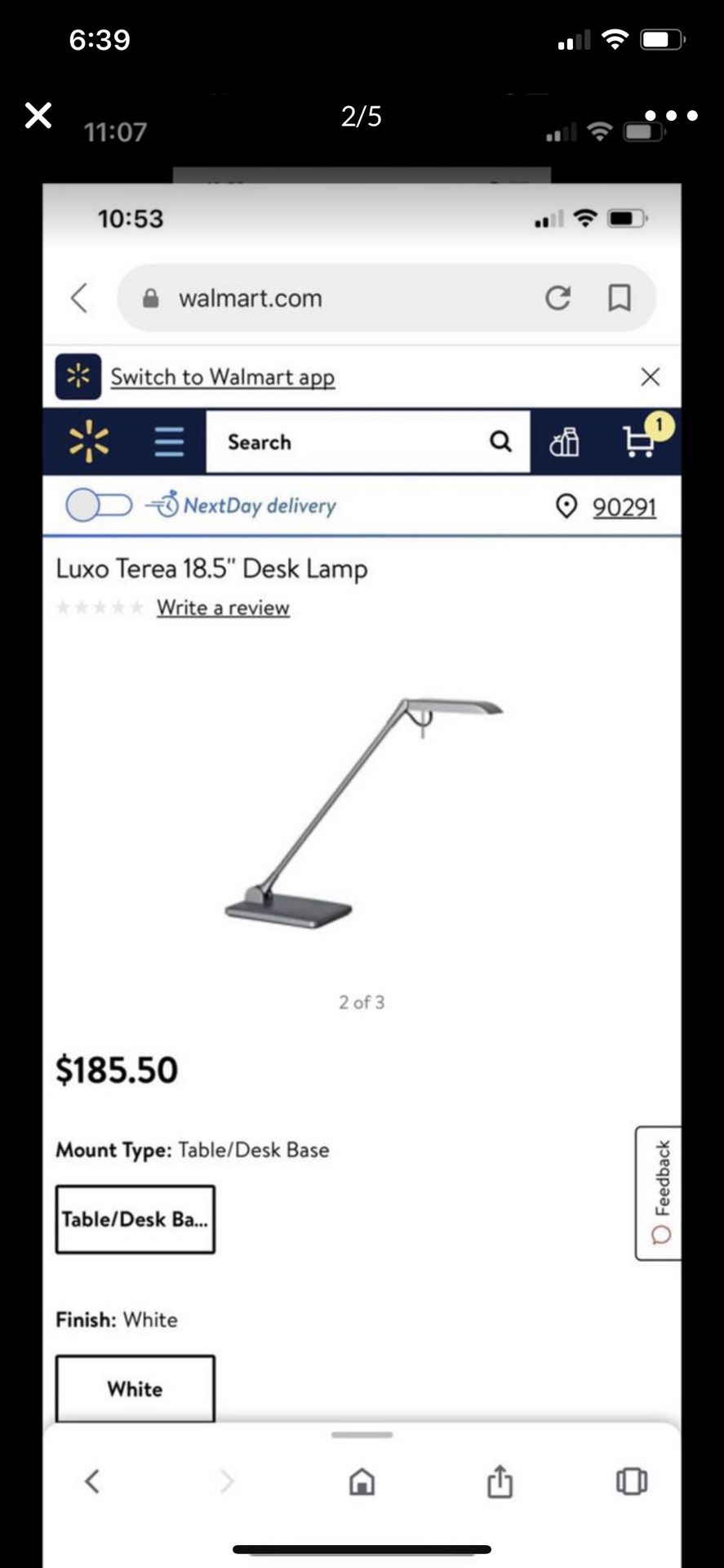 LUXO LED DESK LAMP