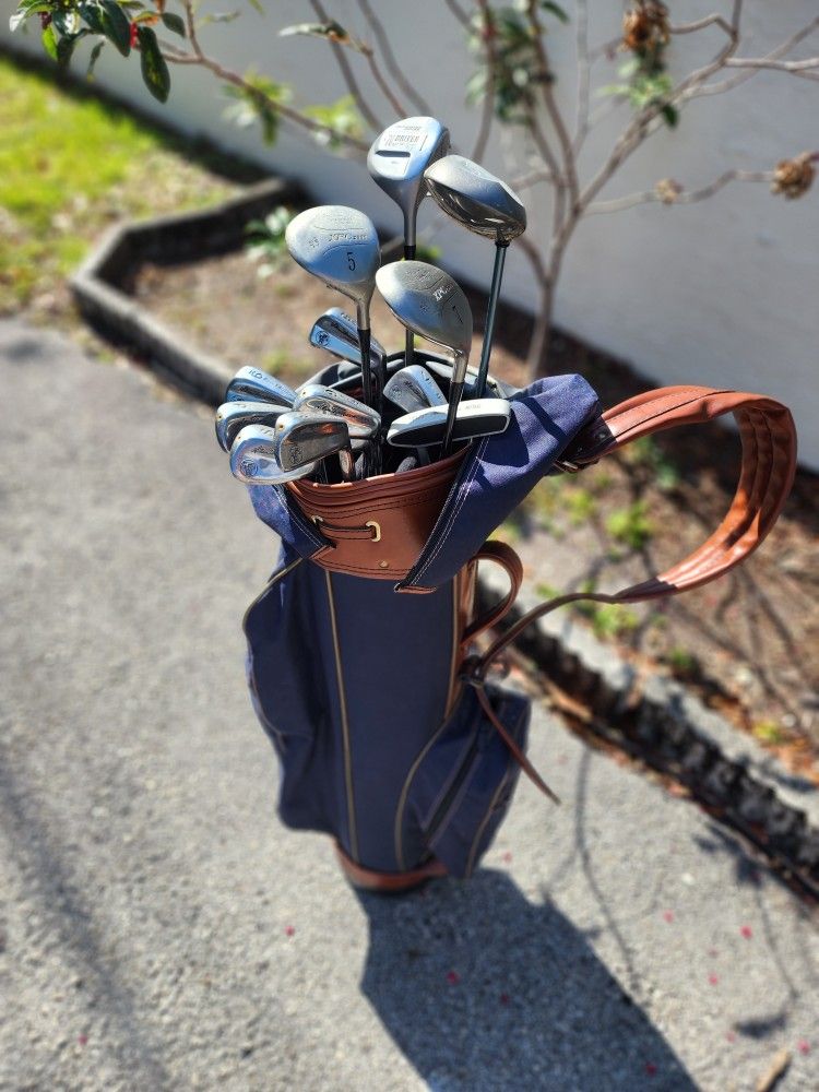 Golf Clubs and Golf Bag