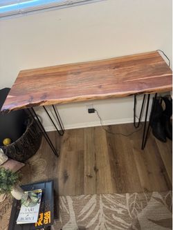 Wooden console table