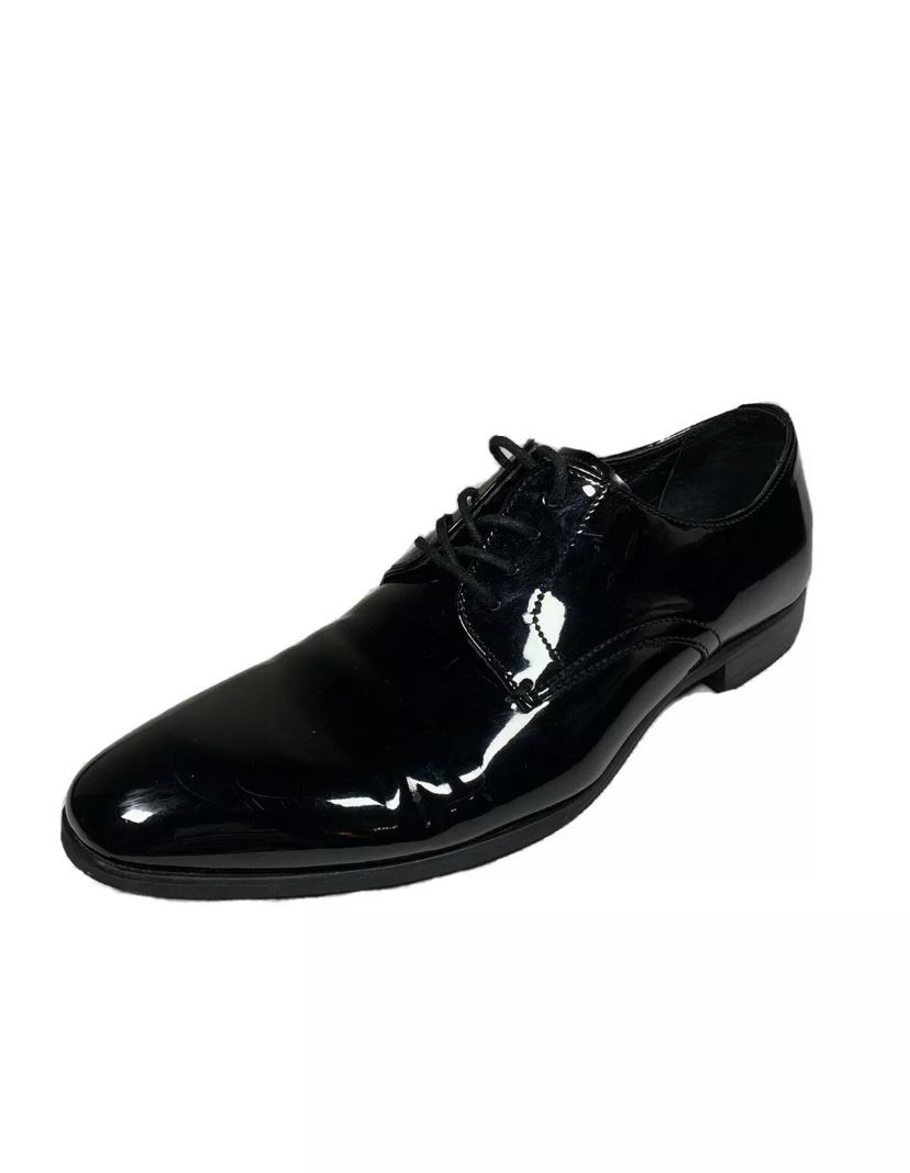Express for Mens Black Patent Tuxedo Oxford Dress Shoes Size 10.5 Tuxedo Shoes