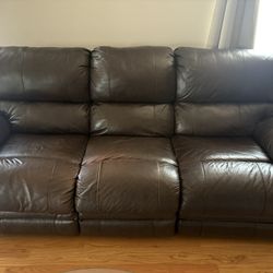 Leather Sofa And Chair 