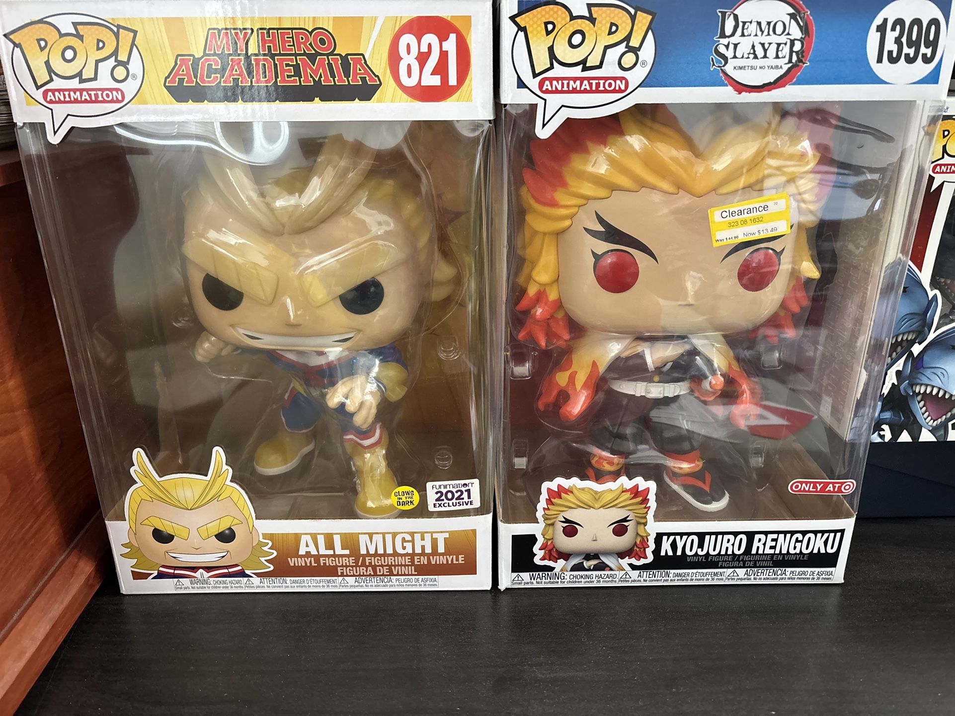 FunkoPop: Rengoku & All Might 10inch Bundle