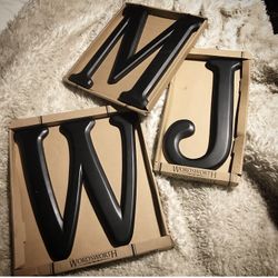 New wood letters