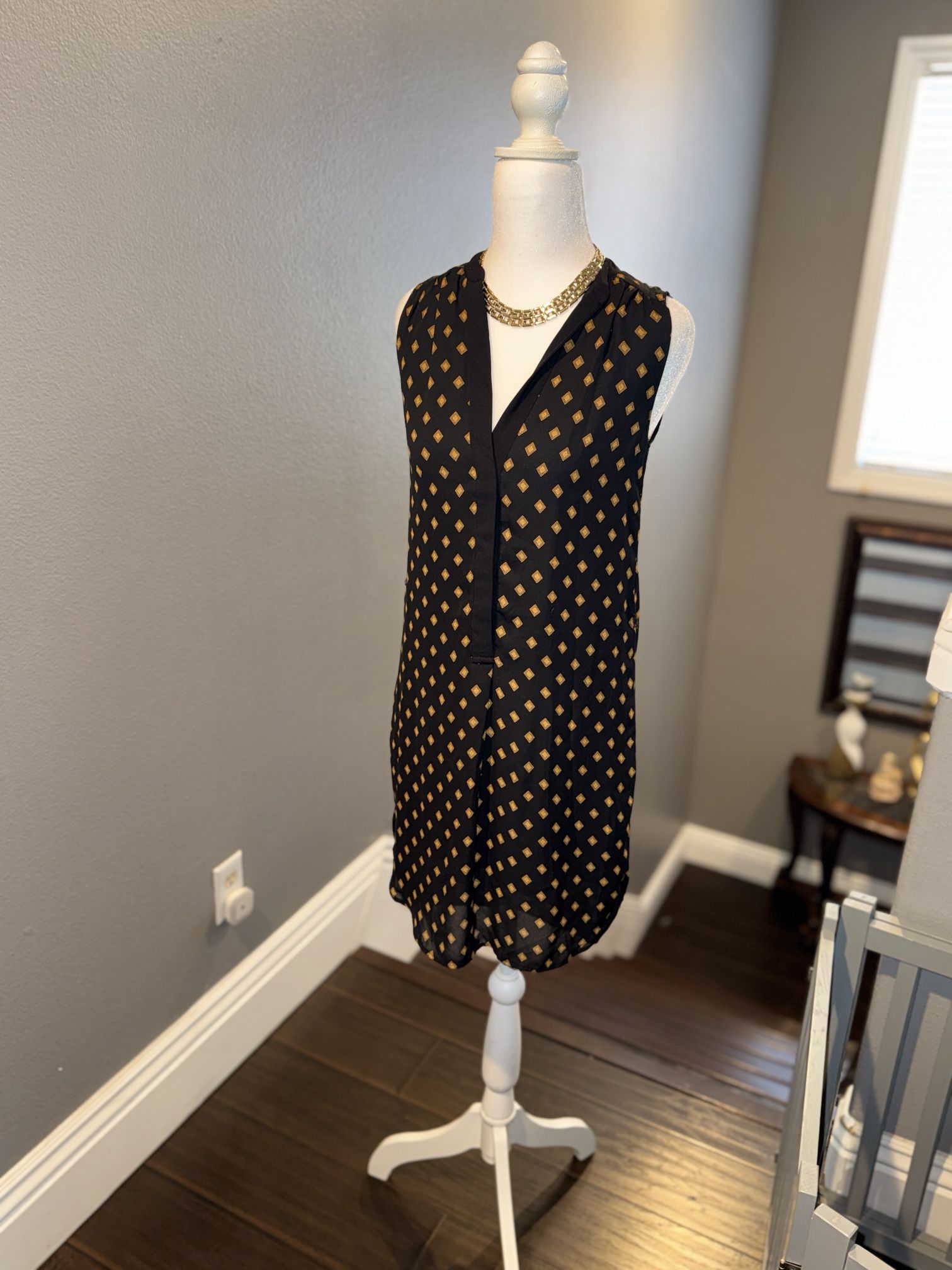 Size 2 Black & Orange Dress H&M