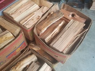 Boxes of dry-seasoned firewood (Ask about delivery)