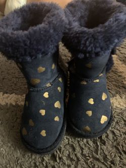 Baby blue toddler boots size 6