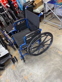 Drive Medical Wheelchair Blue Frame