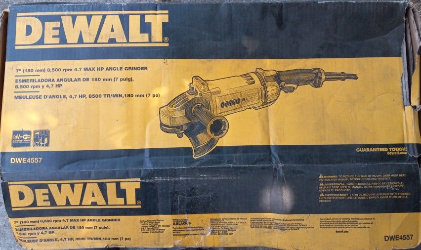 DeWALT 7" ANGLE GRINDER DWE4557