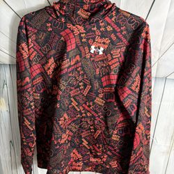 UnderAmour Youth Hoodie Size XL Red/Orange/Black Sweatshirt