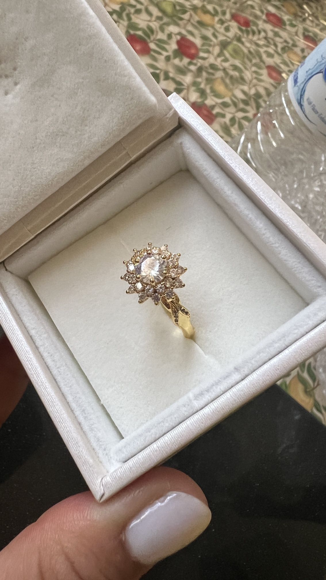 Sunflower Ring 18k Gold Plated