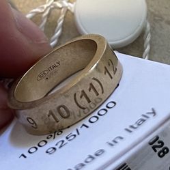 Masion Margiela Ring (11) Size 6 925 Argento