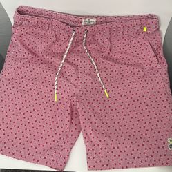 Psycho Bunny Swim Trunks 3xL Pink Geometric