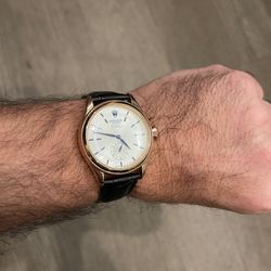 Rol Ex Classic Men’s Watch Real Leather Strap