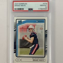 2024 Donruss Drake Maye - PSA Gem Mint 10