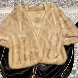 Genuine Vintage Blonde Mink Stole