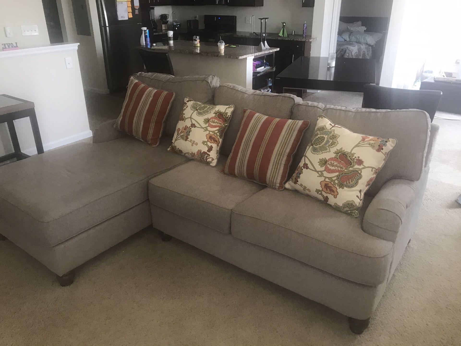 Nice sectional couch barely used