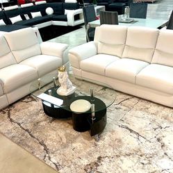 2PC Leather Sofa Set (( Take It Home With $10 Down ))