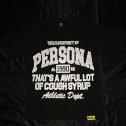 That's A Awful Lot Of Cough Syrup "Pesona" T-Shirt, Black, Sizes S, M, & L