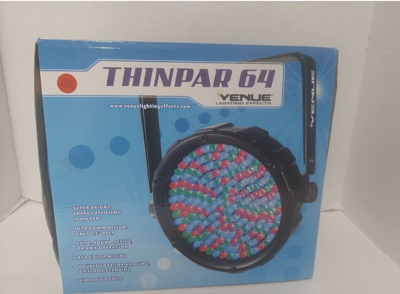 Thinpar 64 RGBA LED DMX Compact Slim Par Can Stage Light Effects
