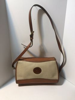 Authentic Vintage Dooney & Bourke Leather Handbag Size 7x11 serial # A(contact info removed)