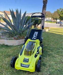 RYOBI 40V HP Brushless 20 in. Cordless Battery Walk Behind Push Lawn Mower Comes with 6.0 Ah Battery and Charger In Good Working Order