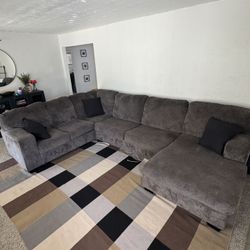U Shape Gray Sectional