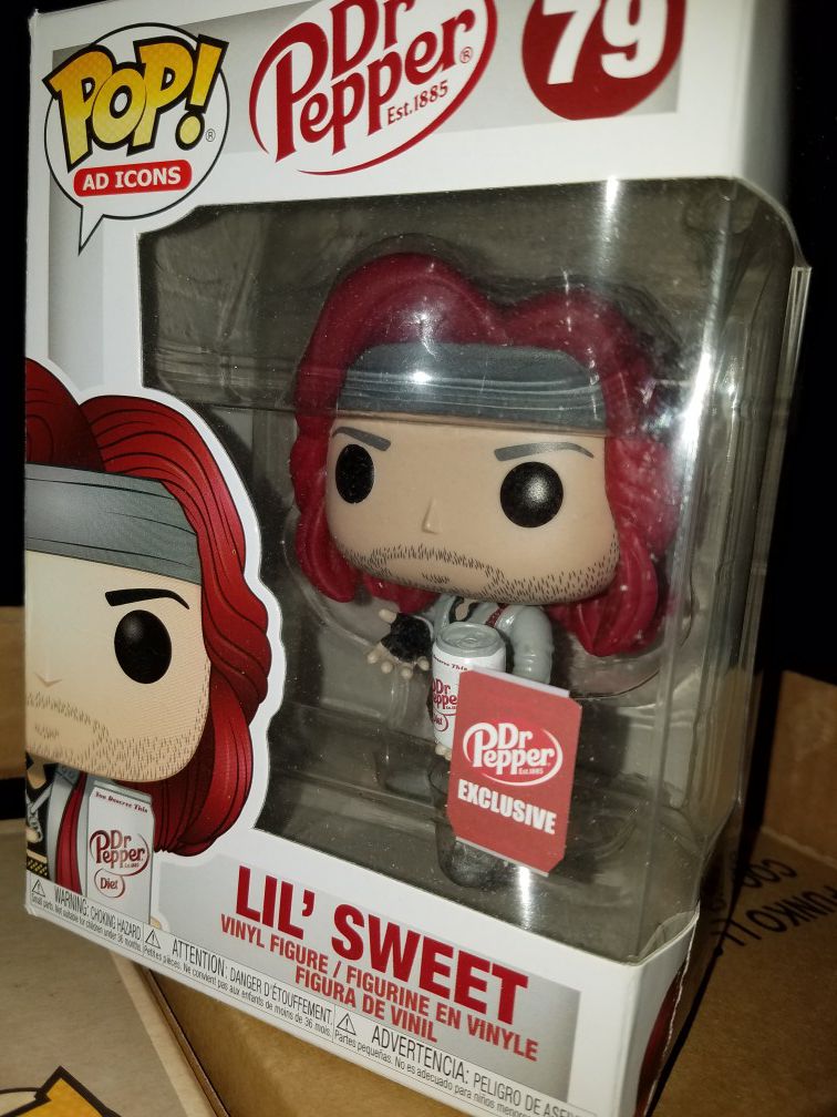 Funko pop lil sweet dr pepper ad icon DAMAGED