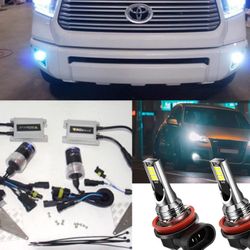 Hid Conversion Lights - Led Headlight Bulbs - Replacement Kit For Any Truck Suv Car Hyrbid - H11 H13 9007 H4 H1 H7 H9 Toyota Tundra Tacoma Camry Honda