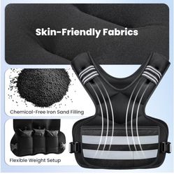 Adjustable Weighted Vest 4-11lb Weight