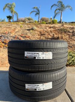 TWO NEW 275/35R21 Hankook ION EVO AS SUV Sound Absorber T1 Tesla Model Y Performance Tires 275-35-21 275 35 21